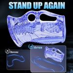 Masturbador azul cristal con agarre